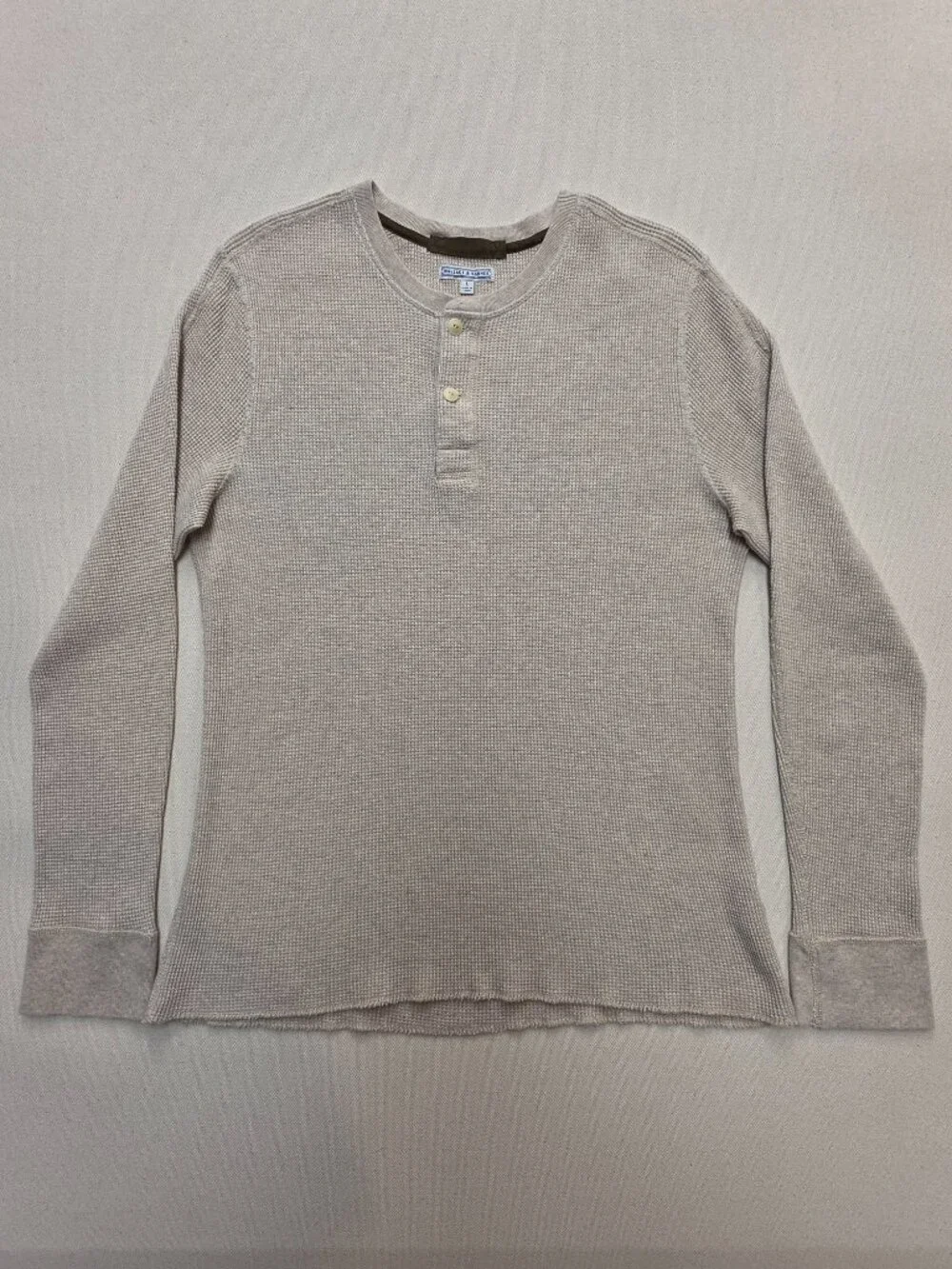 Wallace & Barnes Waffle Knit Henley L